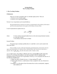 2. Two-Body Differential Equations-of-Motion