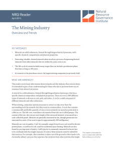 The Mining Industry - Natural Resource Governance Institute