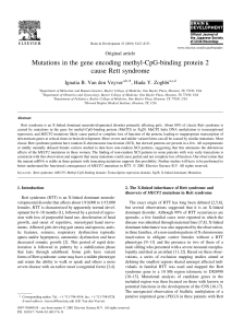 Mutations in the gene encoding methyl-CpG-binding