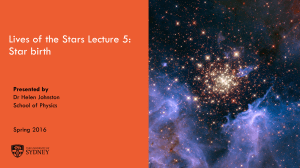 Lives of the Stars Lecture 5: Star birth