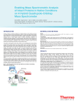 Enabling Mass Spectrometric Analysis of Intact Proteins in Native