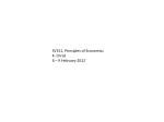 SV151, Principles of Economics K. Christ 6 – 9 February 2012