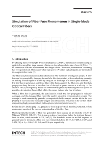 Simulation of Fiber Fuse Phenomenon in Single