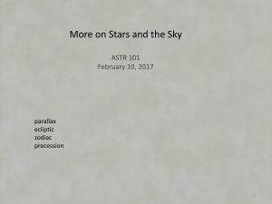 More on Stars and the Sky