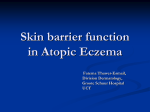 Skin barrier function in Atopic Eczema