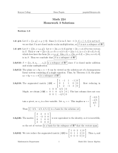 Math 224 Homework 3 Solutions