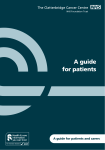 A guide for patients - Clatterbridge Cancer Centre