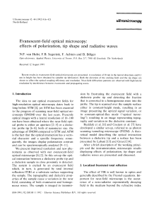 Evanescent-field optical microscopy: effects of polarization, tip