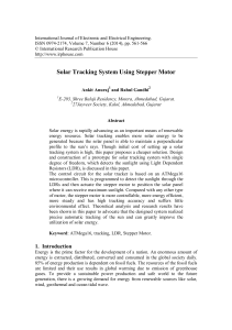 Solar Tracking System Using Stepper Motor