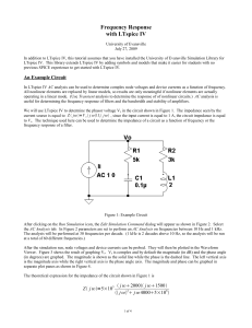 Frequency Response with LTspice IV - csserver