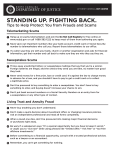 standing up. fighting back.