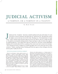JuDICIAL ACTIvIsm - Philadelphia Bar Association