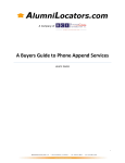 A Buyers Guide to Phone Append Services