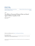 The Effects Of Increased Dietary Fiber On School - Purdue e-Pubs