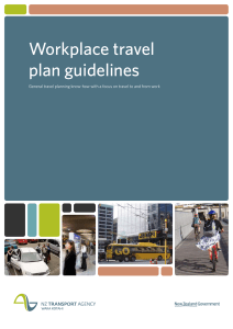Workplace travel plan guidelines