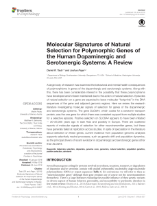 Molecular Signatures of Natural Selection for Polymorphic Genes of