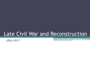 Civil War and Reconstruction