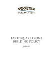 Earthquake Prone Building Policy