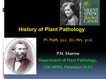 Pl Path 111- History of Plant Pathology