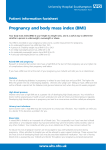 Pregnancy and body mass index (BMI)