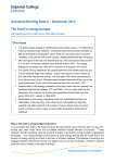 Grantham Briefing Note 4 – September 2013 The Earth`s energy