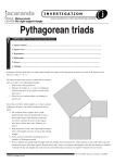 Pythagorean triads