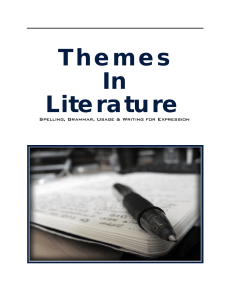 Themes In Literature - LIFE School: LDS Based Home Education