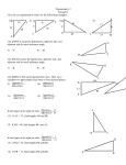 Trigonometry 2 Geometry Give the six trigonometric ratios for the