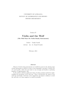 Violin and the Wolf