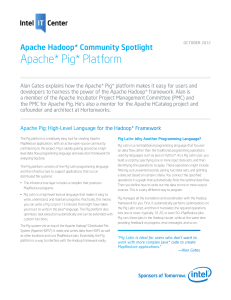 Apache Hadoop Community Spotlight: Apache Pig