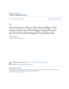 From Poverty to Power: How Knowledge in The Secret Garden and