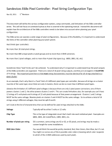Sandevices E68x Pixel Controller: Pixel String Configuration Tips