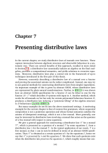 Presenting distributive laws