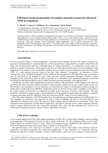 FIB-based target preparations of complex material systems for