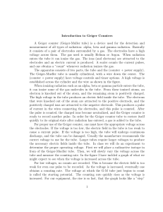 Introduction to Geiger Counters