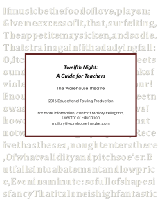 Twelfth Night: A Guide for Teachers