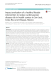 Impact evaluation of a healthy lifestyle intervention to reduce