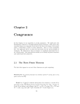 Chapter 2: Congruence