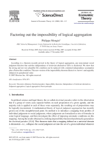 Factoring out the impossibility of logical aggregation