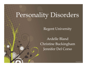Personality Disorders - Life Christian Counseling Network