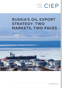 russia`s oil export strategy: two markets, two faces