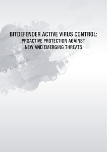 BitDefenDer Active virus control: