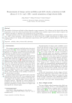 Measurements of charge carrier mobilities and drift velocity