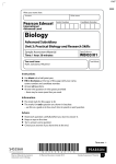Specimen (IAL) QP - Unit 3 Edexcel Biology A