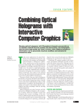 Combining Optical Holograms with Interactive Computer Graphics