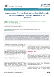 Mediated Activation of the Cholinergic Anti
