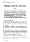 An Analysis of Prepositional Error Correction in TEM8 and Its