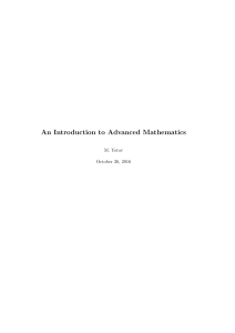Intro to Advanced Math (LN)