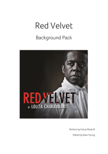 Red Velvet - Tricycle Theatre