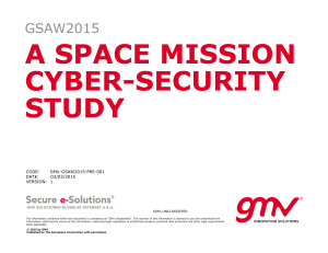 A Space Mission Cybersecurity Study